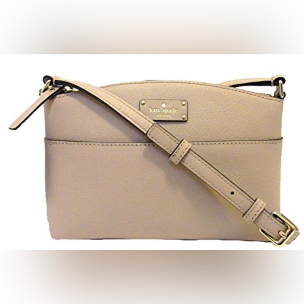 •KATE SPADE•ALMONDINE MILLIE GROVE STREET CROSSBODY/SHOULDER BAG EUC